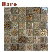 Home wall decoration choice 48x48mm porcelain mosaic