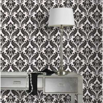 Graham & Brown Vintage Flock Wallpaper HD PVC 3d wall paper embossed Roll