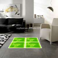 Royllent Golden Glitter Liquid floor tile shiny floor tiles