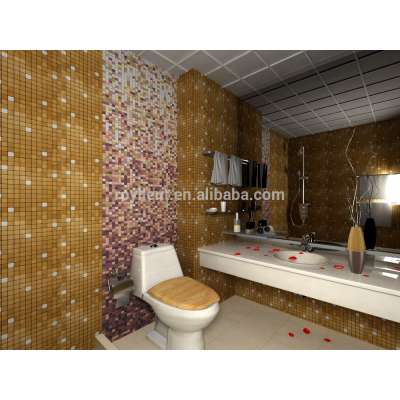 Wholesale modern house mosaic designs self adhesive wall tiles metal mosaic