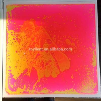 Royllent Art 3d Fancy Floor Tiles For Kids Room Liquid Encased Floor Tile PINK 19.7''*19.7